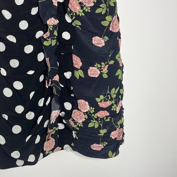 For Love & Lemons 🍋 Shirred Polka Dot Mini XS - Picture 6 of 12